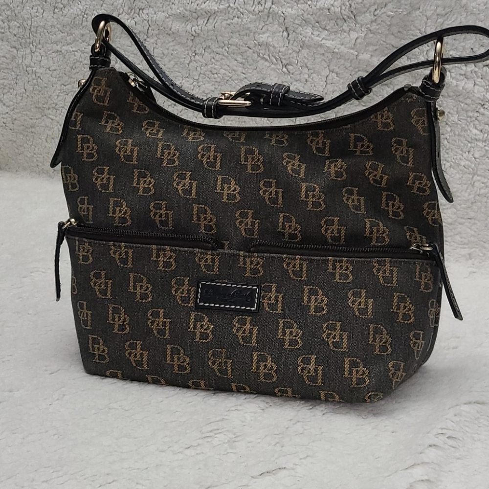 AUTHENTIC Dooney & Bourke Denim Monogram Mini Bag